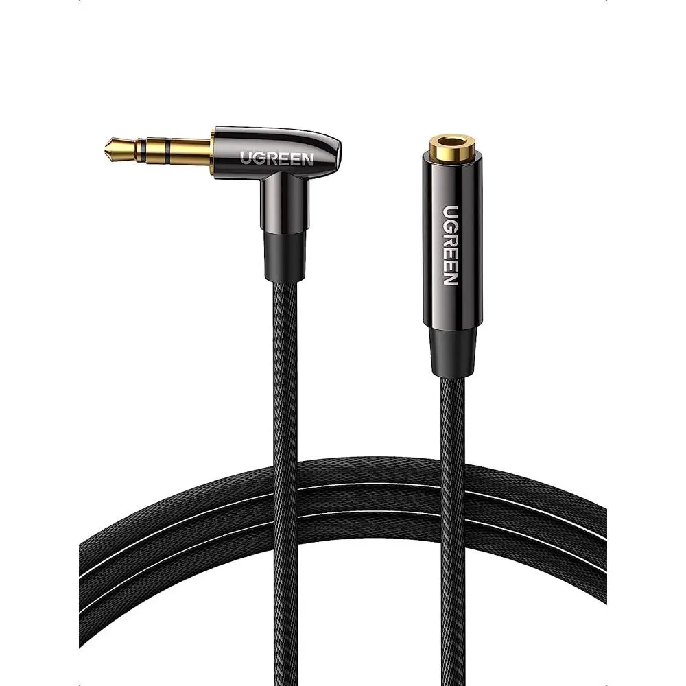 აუდიო ადაპტერი UGREEN AV188 (10683), 3.5mm Male to Female, Extension Cable, 5m, Black