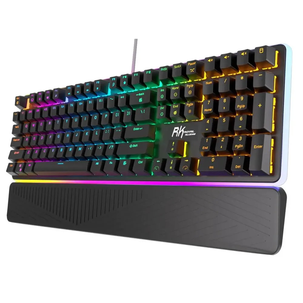 კლავიატურა Royal Kludge RK 918 Mechanical Keyboard, Blue switch, Wired, USB, Black