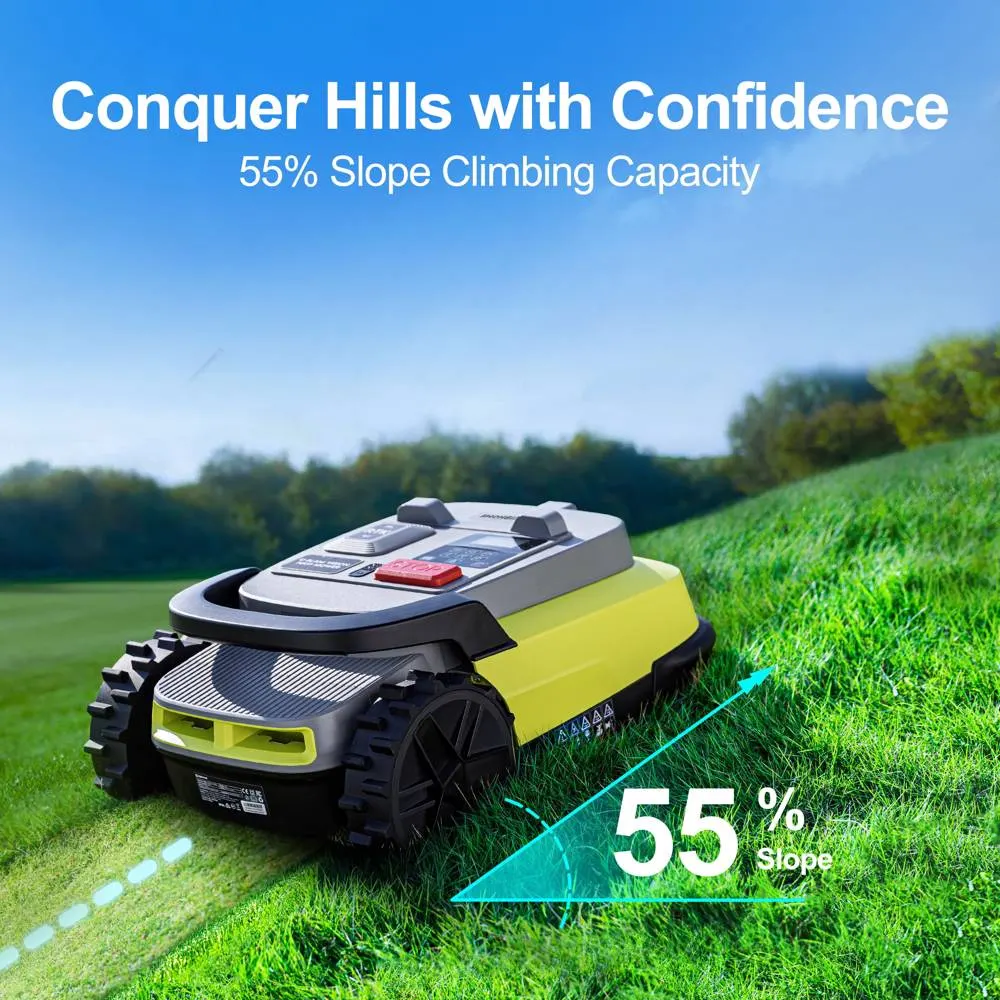 გაზონის საკრეჭი რობოტი UBTech M10 PRO, WiFi, Bluetooth, Wire Free Robotic Lawn Mower, Green/Grey