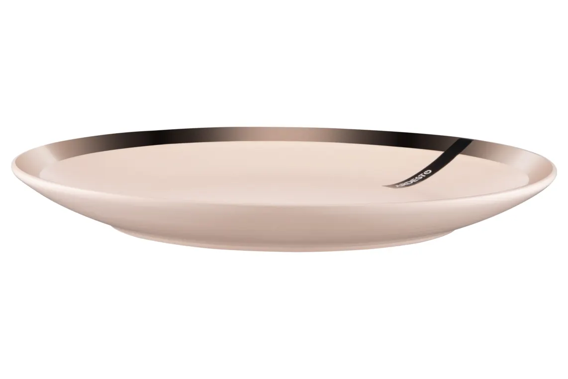 Ardesto Dinner plate Liguria Cream, 26cm, ceramics, creamy