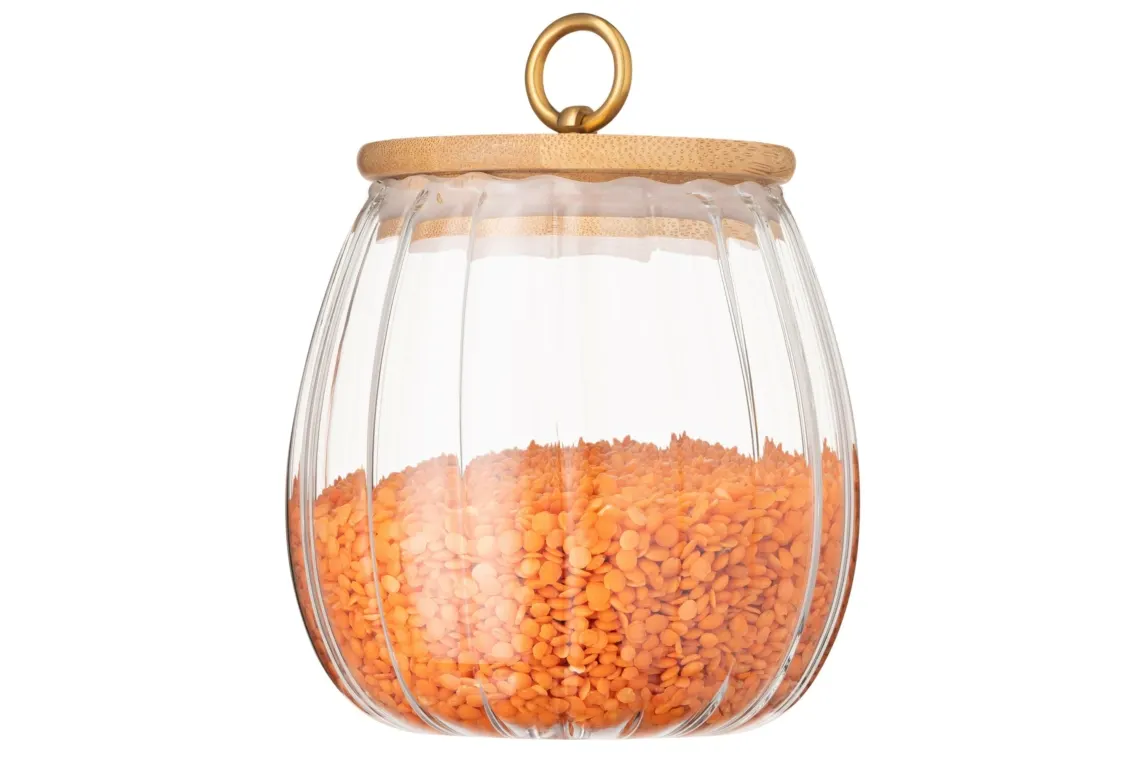 შუშის ქილა Ardesto Jar Fresh Vintage 750 ml, glass, bamboo