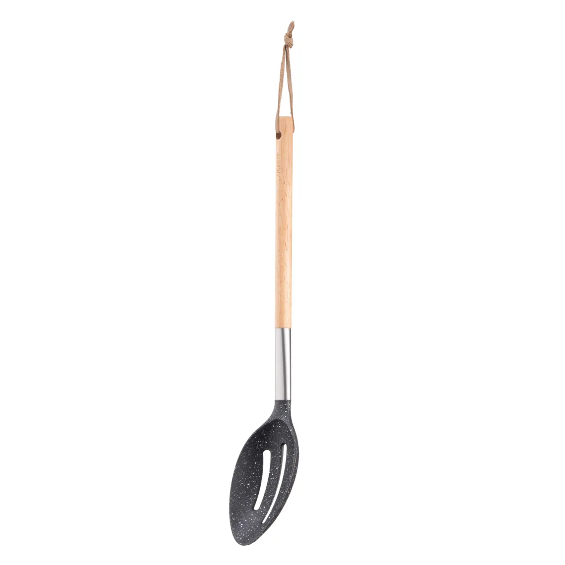 ქაფქირი Ardesto Slotted Spoon Midori, 34.5cm, nylon, wood, stainless steel, black