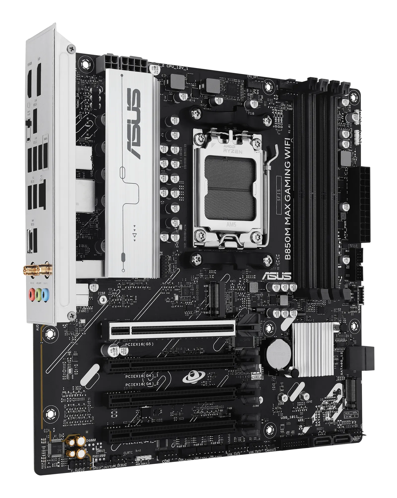 დედაპლატა ASUS Motherboard B850M MAX GAMING WIFI sAM5 B850 4xDDR5 M.2 HDMI DP WiFi BT mATX