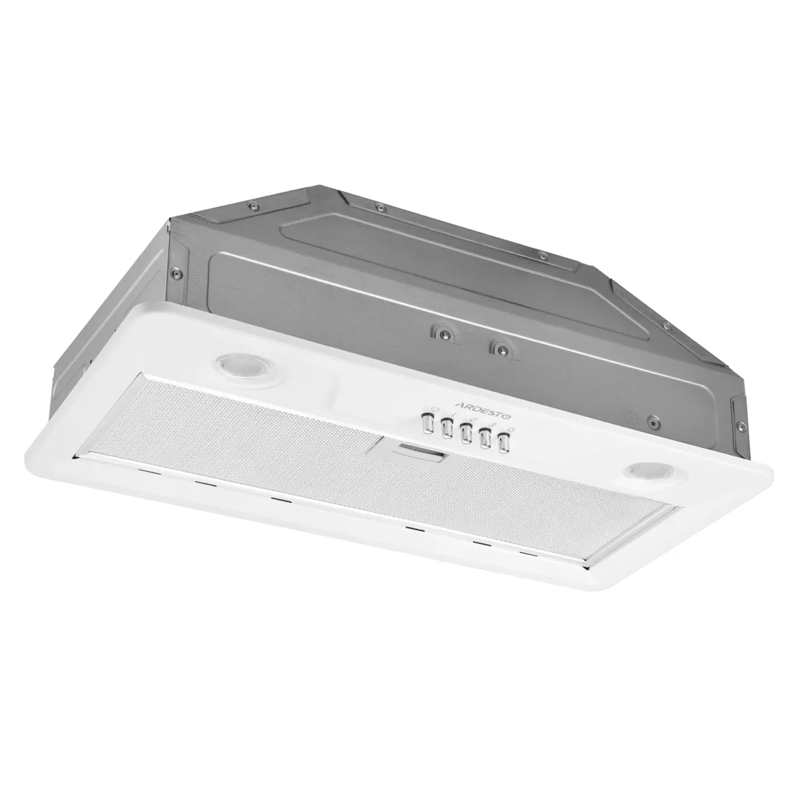 გამწოვი ARDESTO Hood integrated HFI-F700MW, 52cm, 450m3h, metal, 2x1W LED, button, white