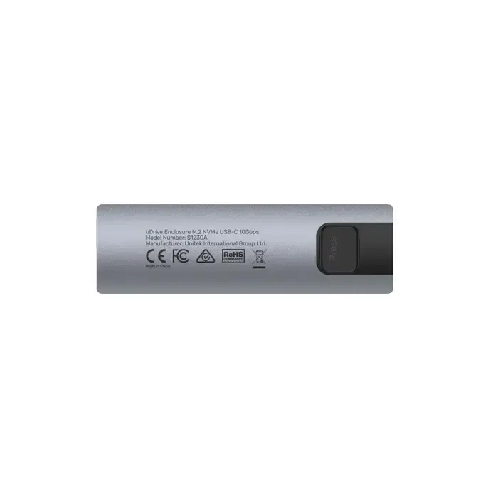 S1230A, UNITEK, USB-C 10Gbps to NVMe & SATA M.2 Enclosure.