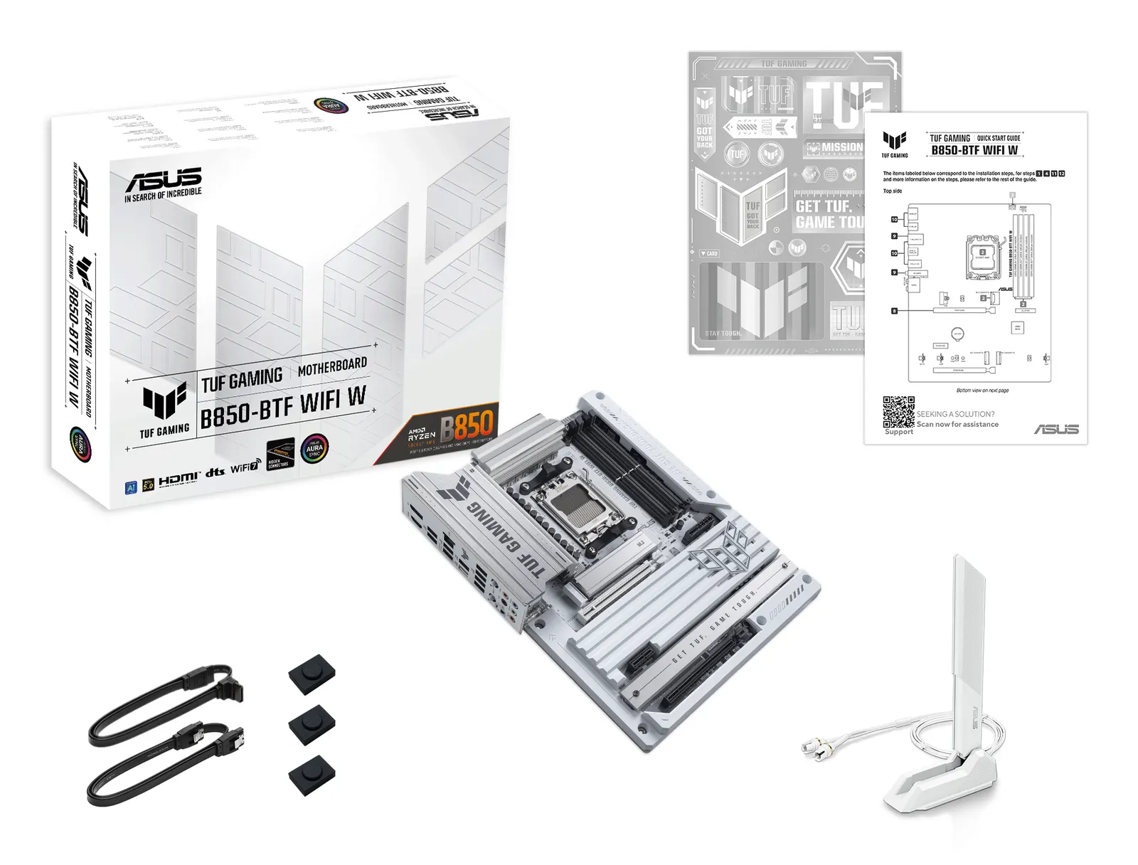 დედაპლატა ASUS Motherboard TUF GAMING B850-BTF WIFI W sAM5 B850 4xDDR5 M.2 HDMI DP Wi-Fi BT ATX BTF