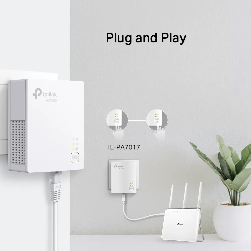 Powerline ადაპტერი TP-Link TL-PA7017 KIT