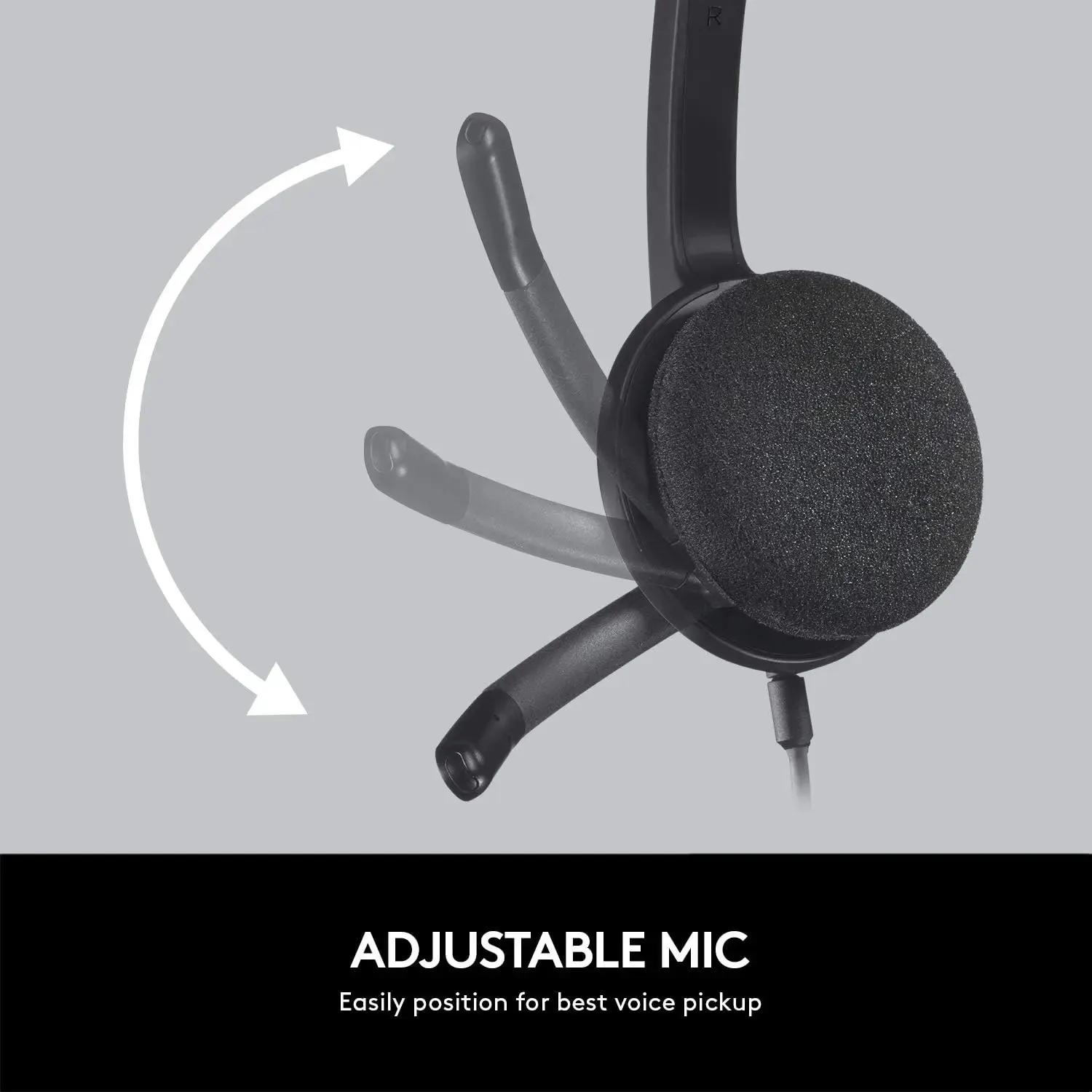 Logitech, H340 Computer USB Headset Black