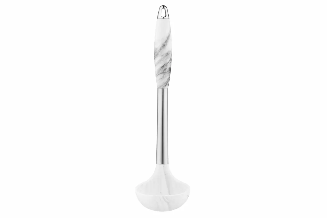ჩამჩა Ardesto Ladle Gemini Marmo, 30cm, silicone, stainless steel