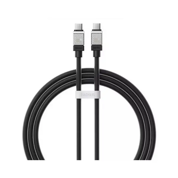 Type-C კაბელი Baseus Coolplay USB-C to USB-C 1m Black