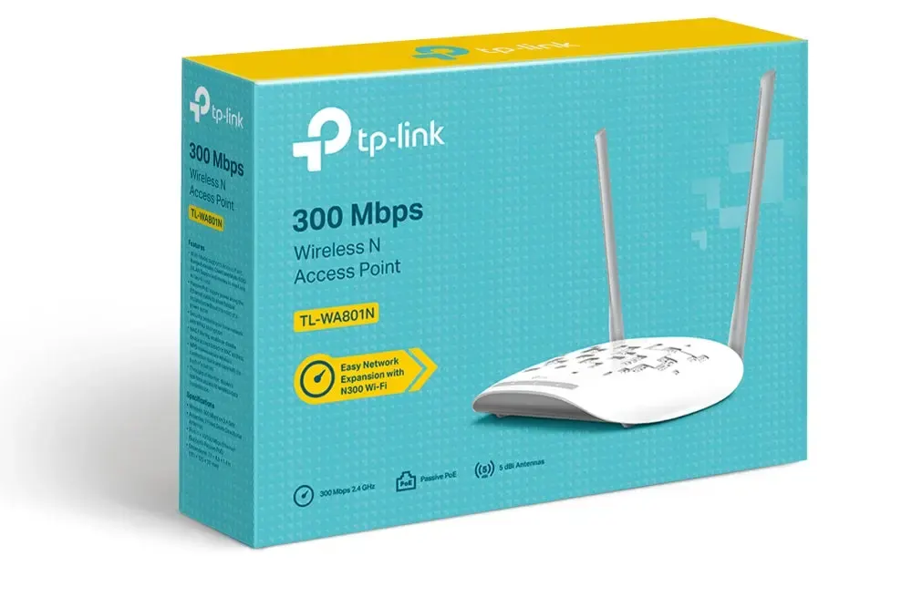 აქსეს პოინტი TP-Link, TL-WA801N, 300Mbps Wireless N Access Point