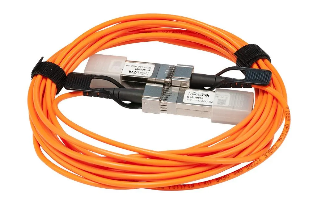 SFP+ Active Optics direct attach cable, 5m, MikroTik S+AO0005