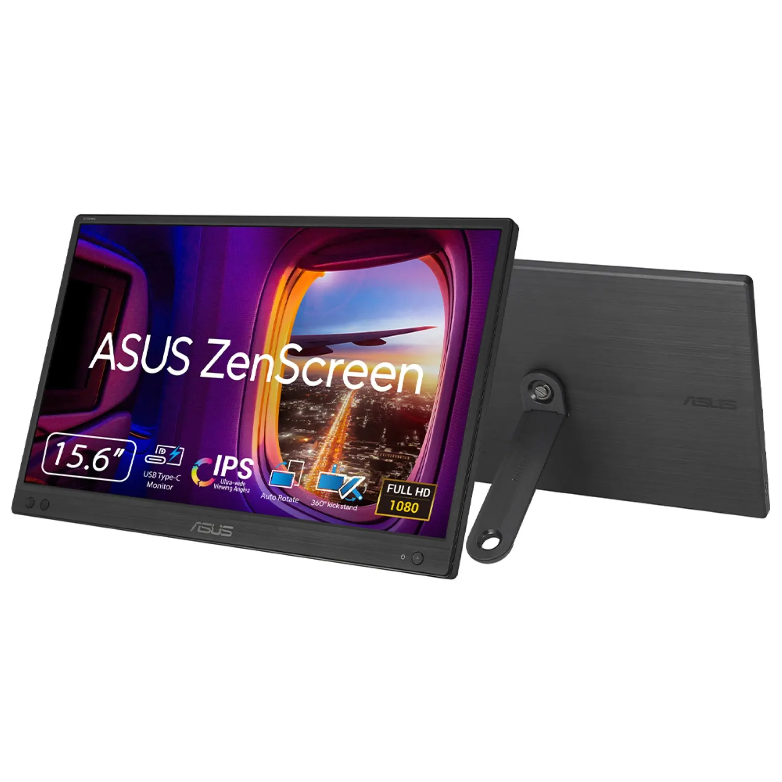 მონიტორი Monitor portable Asus 15.6" ZenScreen MB166CR USB-C, IPS, Case