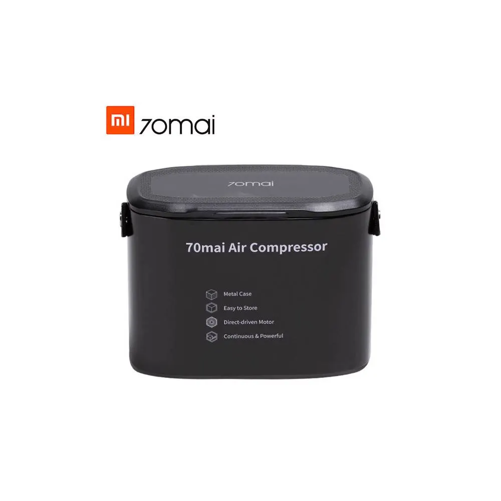 მანქანის კომპრესორი Xiaomi 70Mai Air Compressor Midrive TP01 Protable Mini Electric Car Air Pump Max Pressure 7bar Black