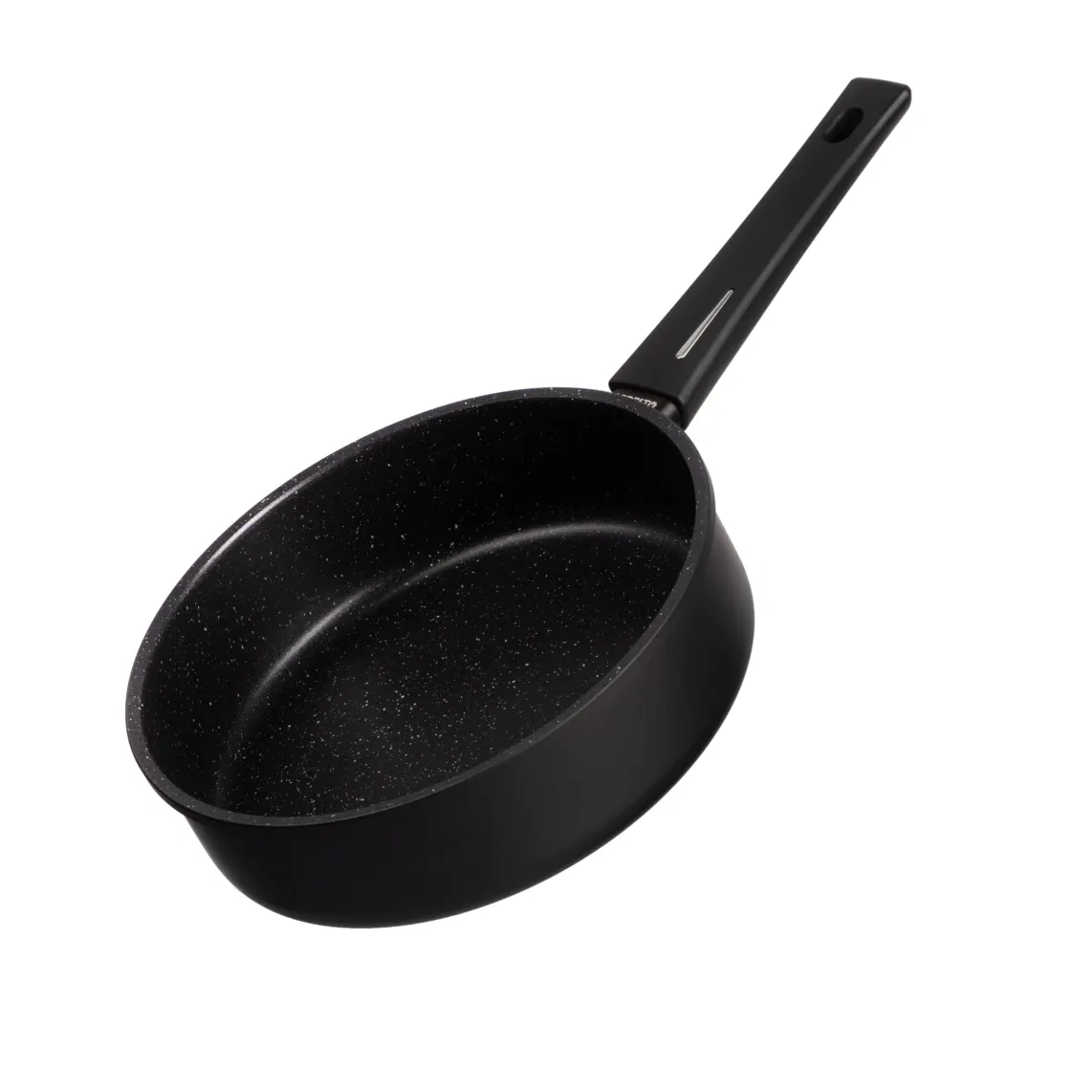 Open deep frypan ARDESTO with lid Gemini Gourmet, 24cm, aluminium, black