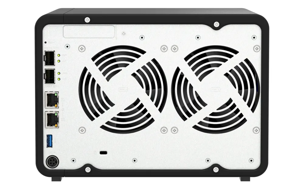 6-bay 3.5" desktop NAS, AL524 4C 2.0GHz, 4GB DDR4 RAM (max 16GB), 2 x 10GbE SFP+, 2 x 2.5GbE, 1 x PCIe Gen3, 2 x USB 3.2 Gen1