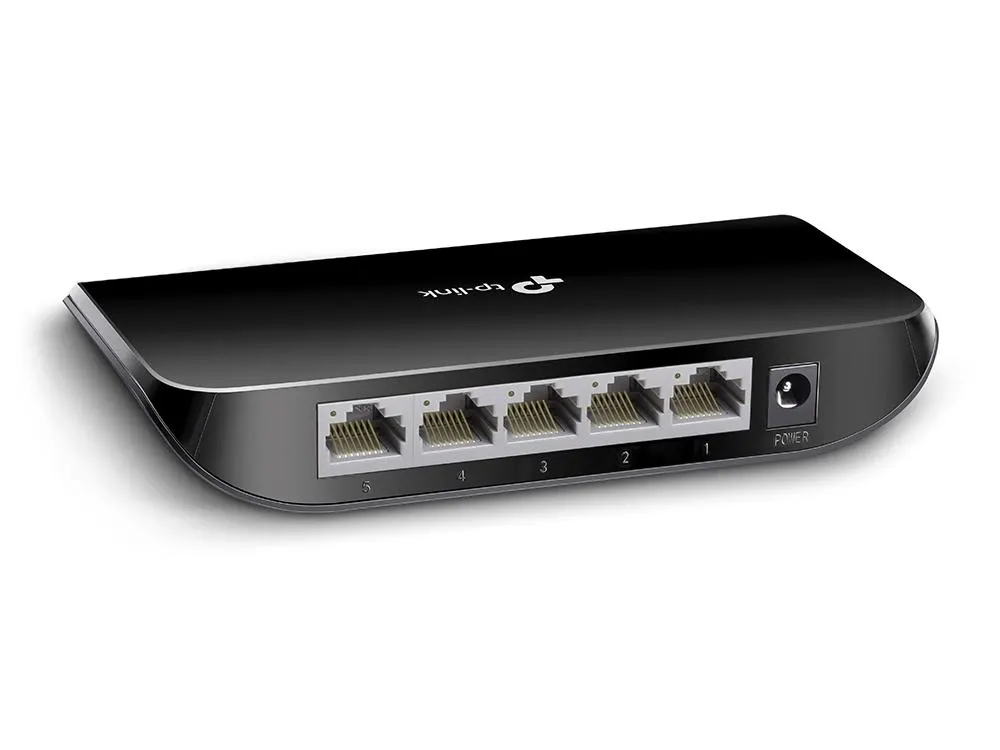 TP-Link, TL-SG1005D, 5-port Gigabit Switch, 5 10/100/1000M RJ45 ports, plastic case