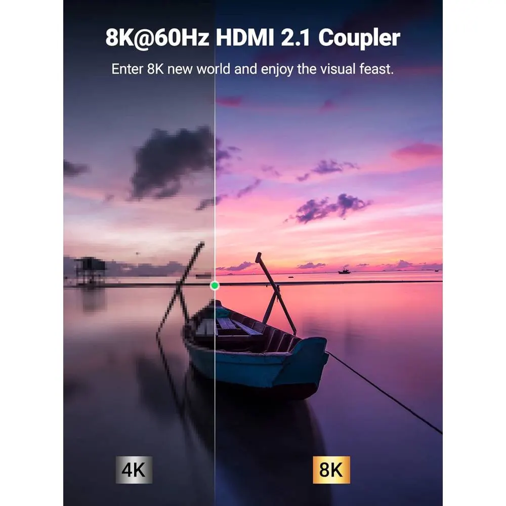 ადაპტერი UGREEN HD159 (90592), HDMI Female to HDMI Female Adapter, Grey