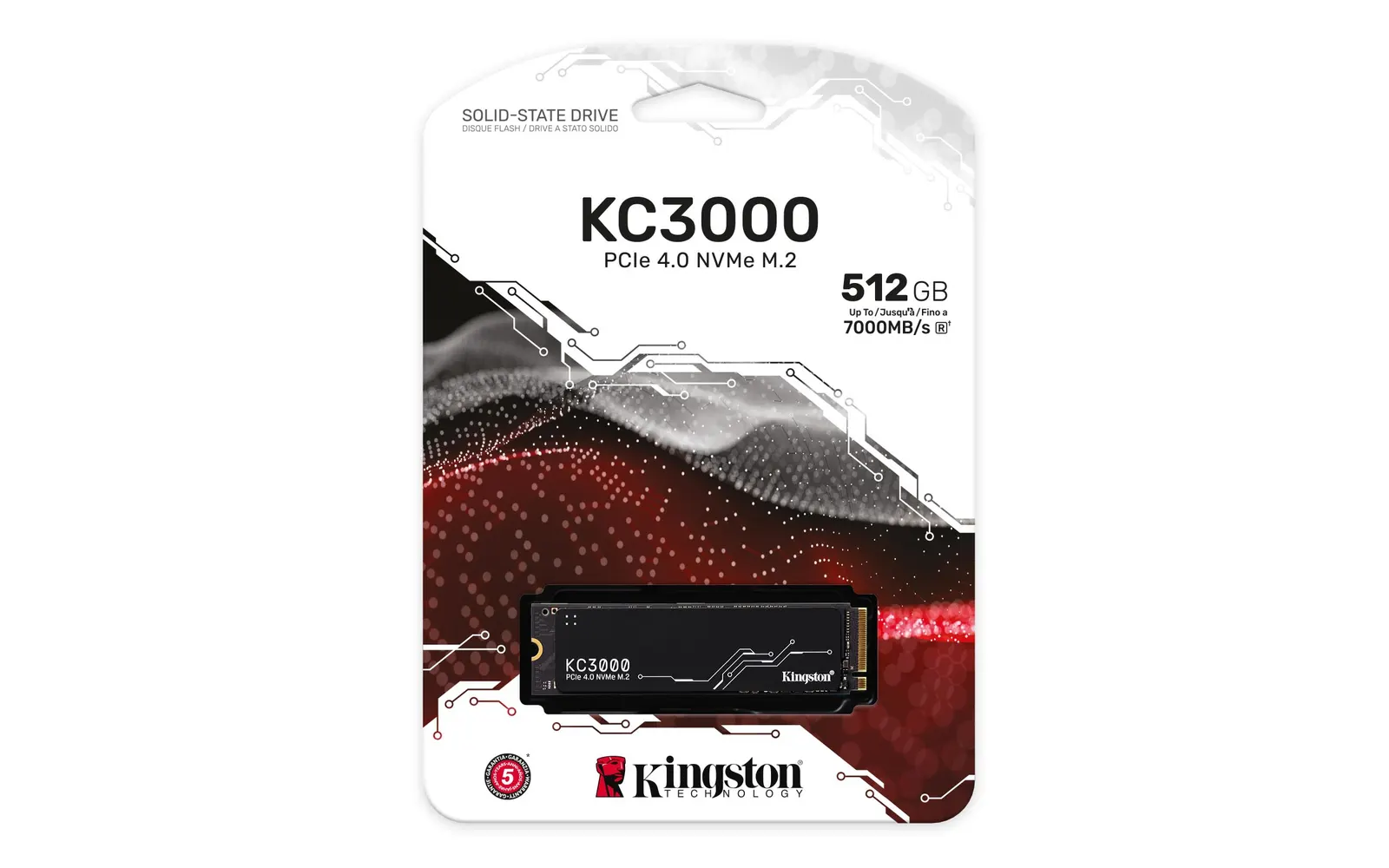 SSD Kingston M.2 512GB PCIe 4.0 KC3000