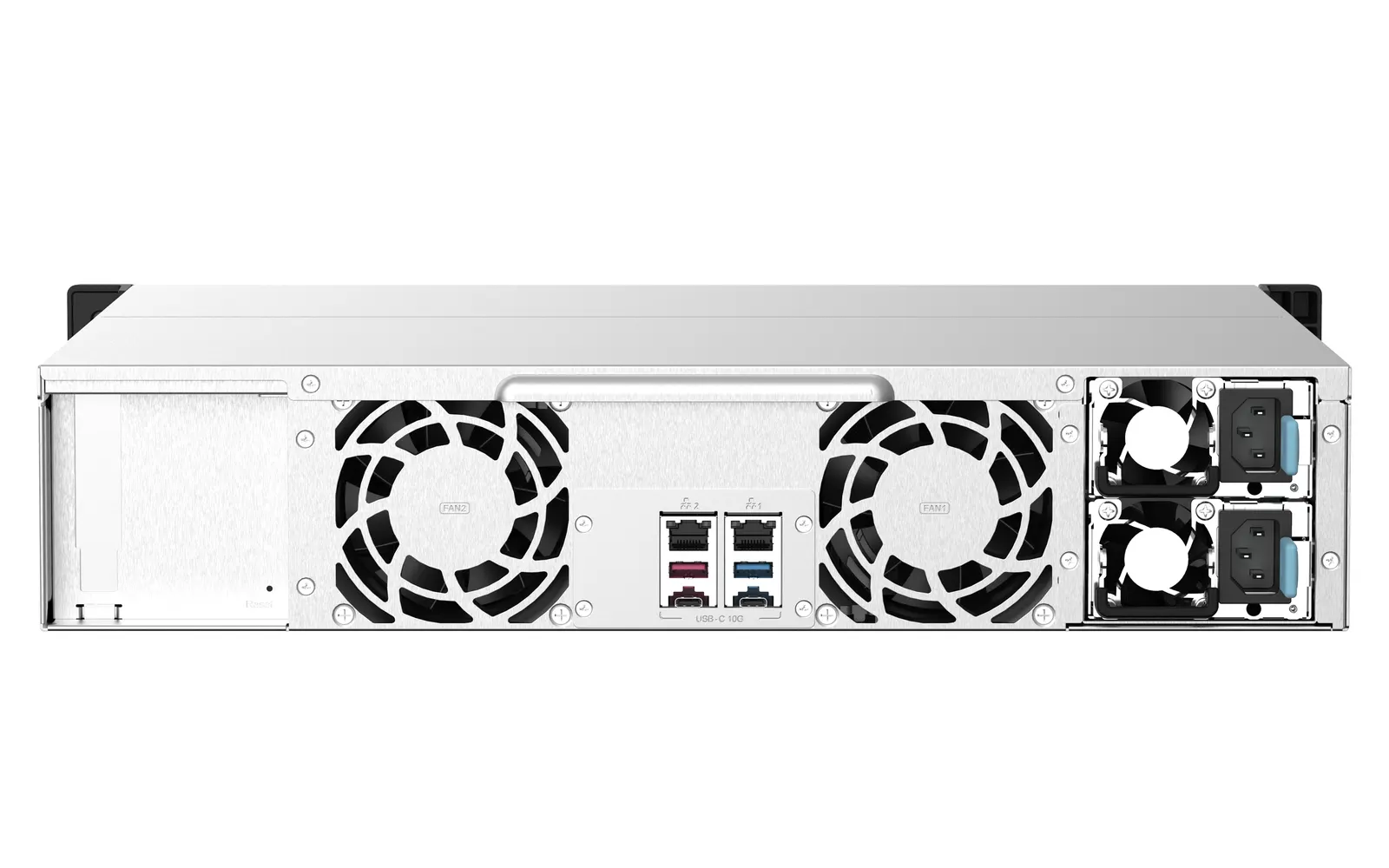 NAS სერვერი 12-bay rackmount NAS, AMD Ryzen V1000 series V1500B 4C/8T 2.2GHz, 8GB DDR4 RAM (2 x UDIMM slots, max. 64GB), 2 x 2.5GbE LAN, optional 10GbE & M.2 NVMe