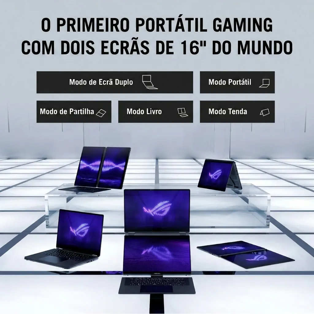 ASUS ROG Zephyrus Duo 16 OLED GX651AR-SR032W, 16", U9-386H, 32GB, 1TB, Stellar Grey