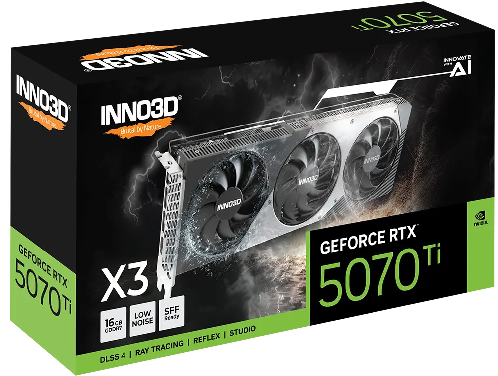 INNO3D GeForce RTX™ 5070 Ti X3 16GB X3 OC GDDR7