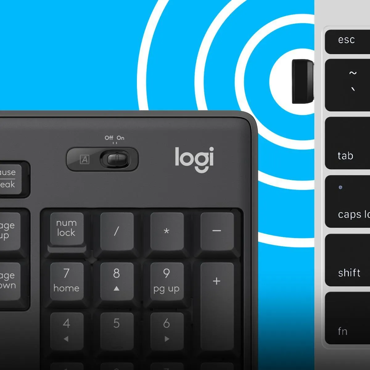 logitech, MK295, Keyboard + Mouse (EN) (Combo) Black