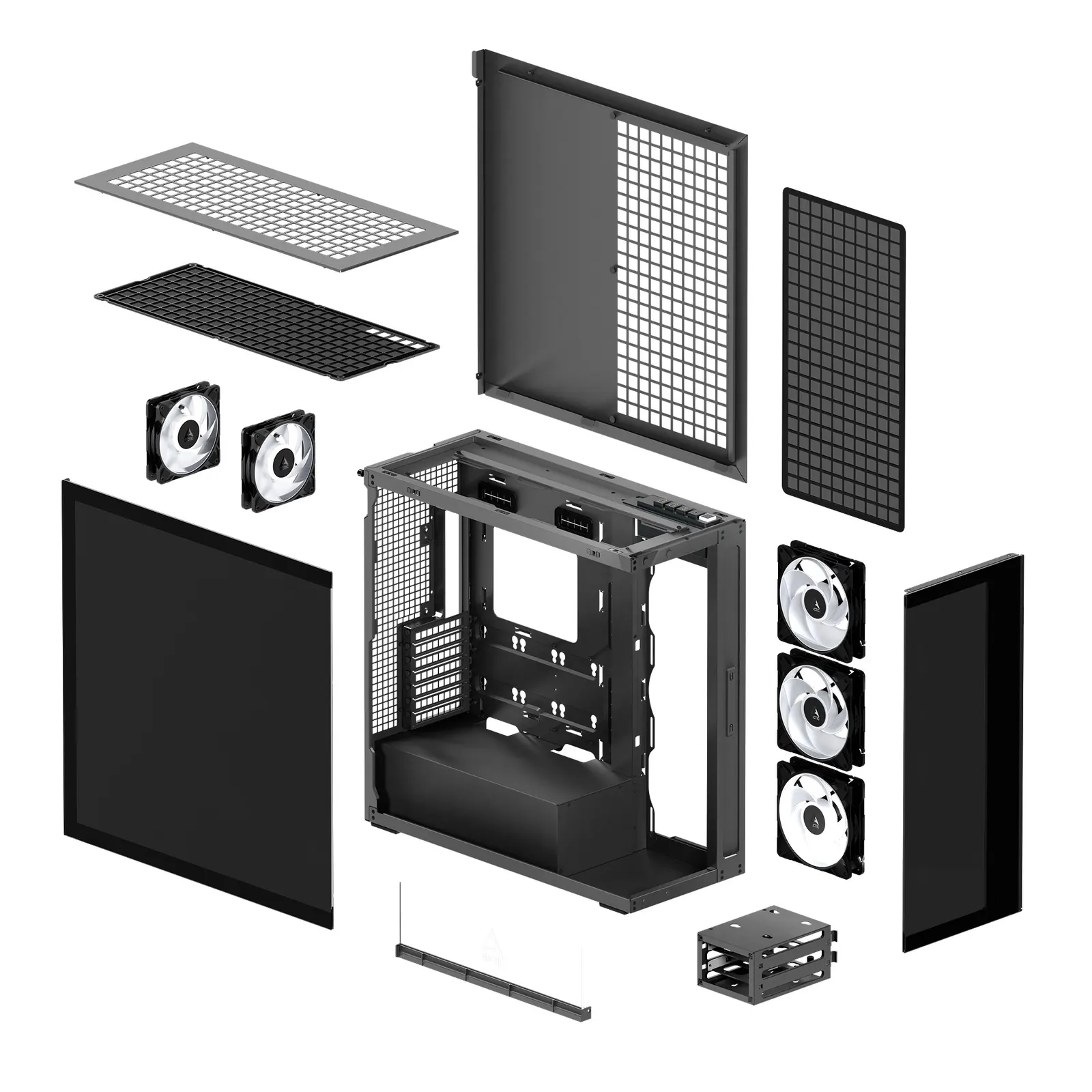 Arctic Xtender E-ATX Full Tower Mirror Black