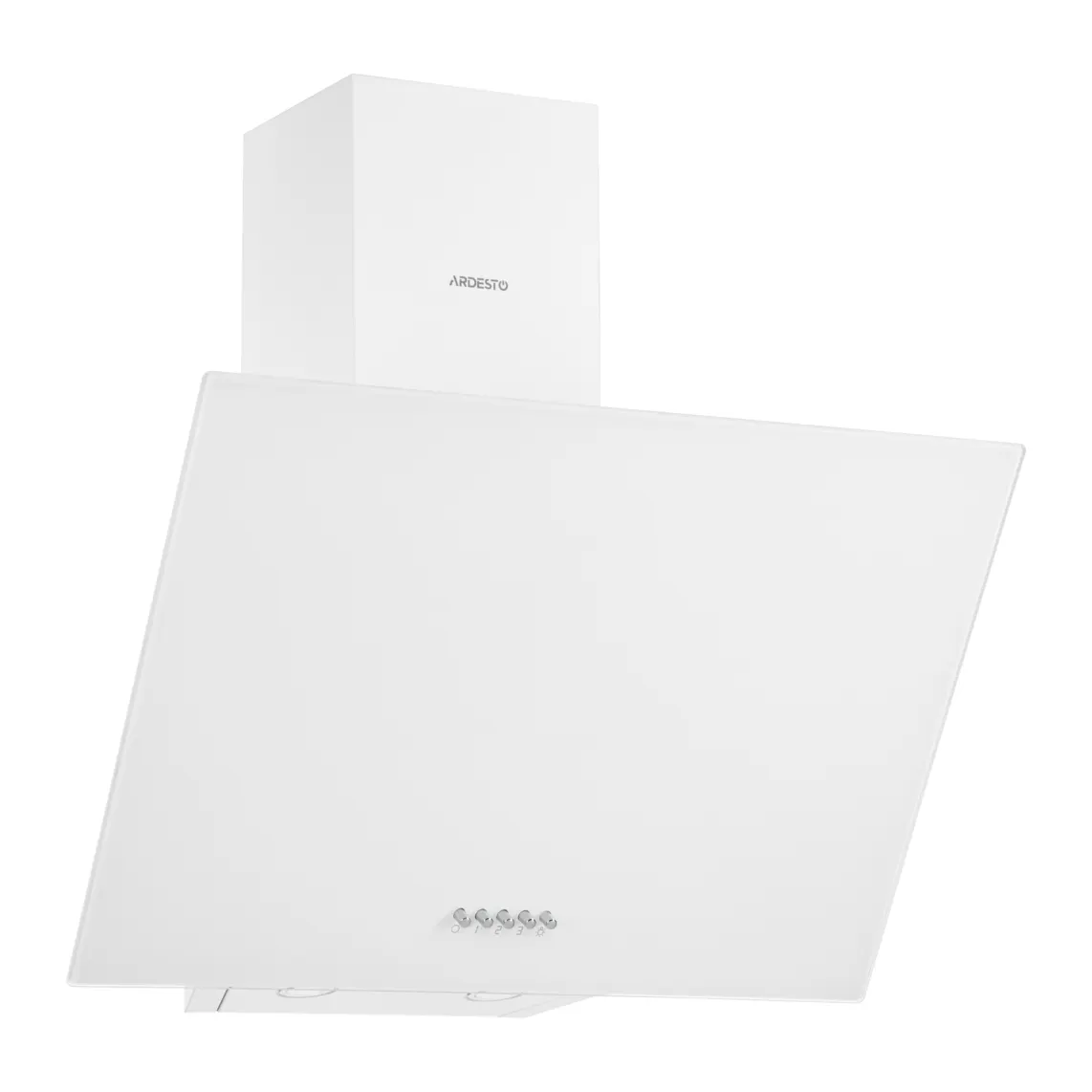 გამწოვი Ardesto Hood Inclined hood, 60cm, 900m3h, glass, 2x1W LED, button, white