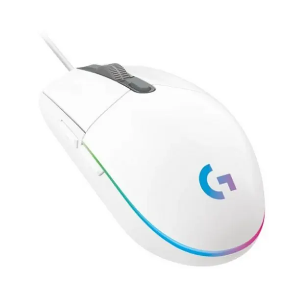მაუსი Logitech G203 LIGHTSYNC RGB Wired White