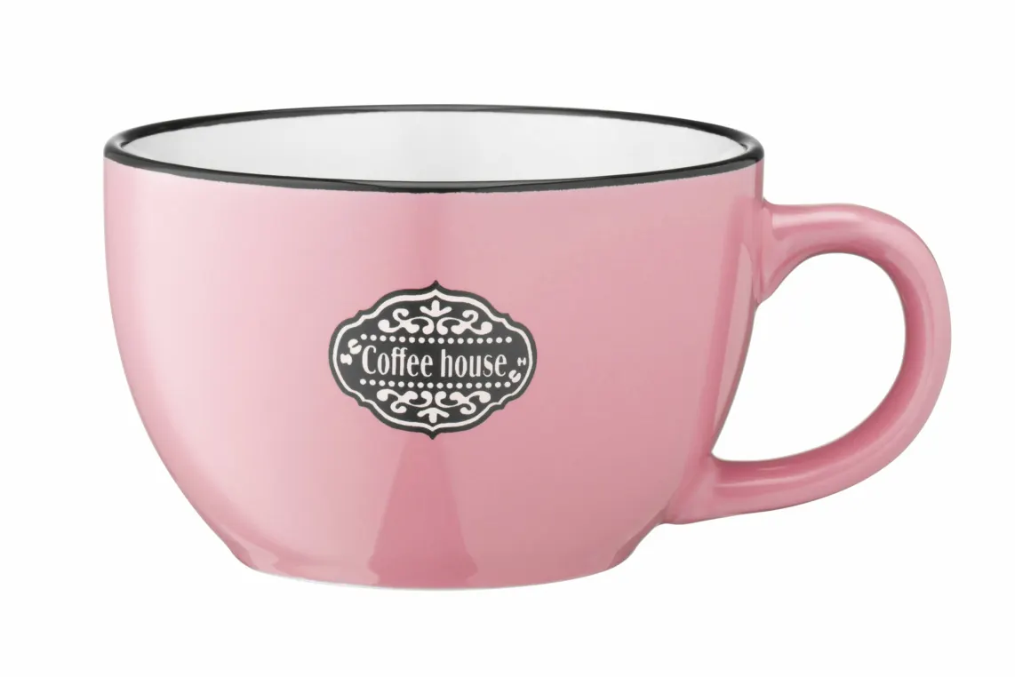კათხა Ardesto Mug Floerino, 480ml, ceramics, pink