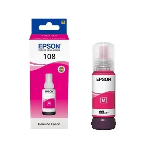 EPSON, 108 Magenta Ink Bottle C13T09C34A