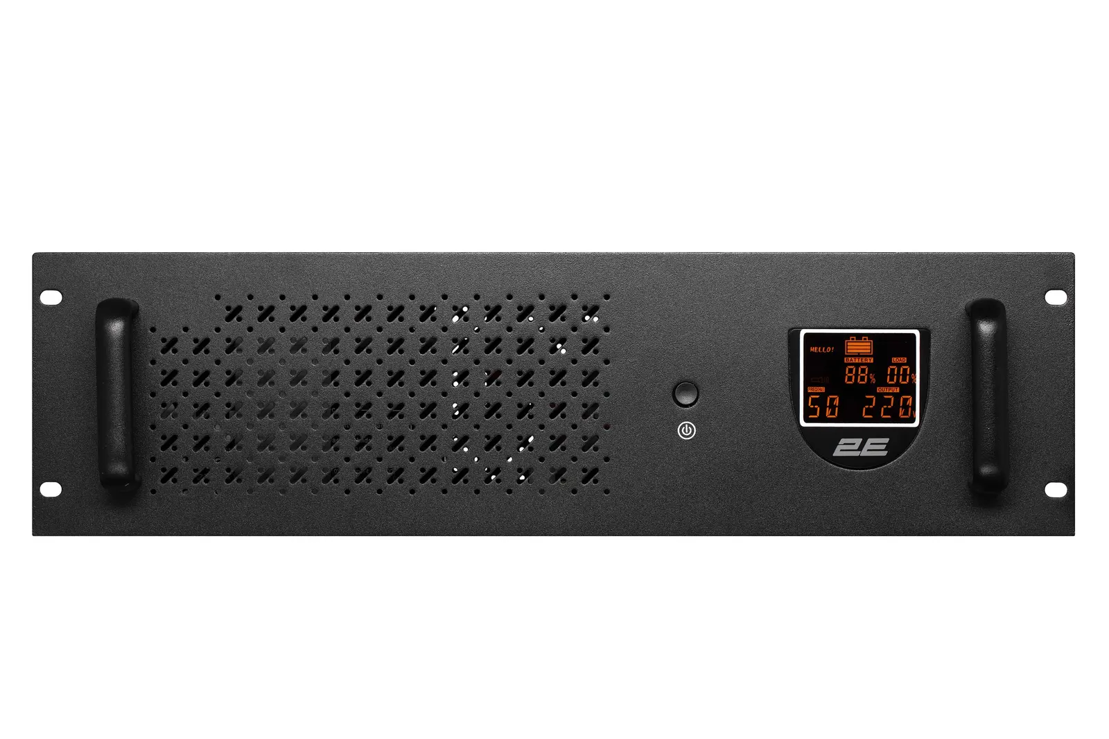 2E RE2000, 2000VA/1200W, RM 3U, LCD, USB, 3xSchuko