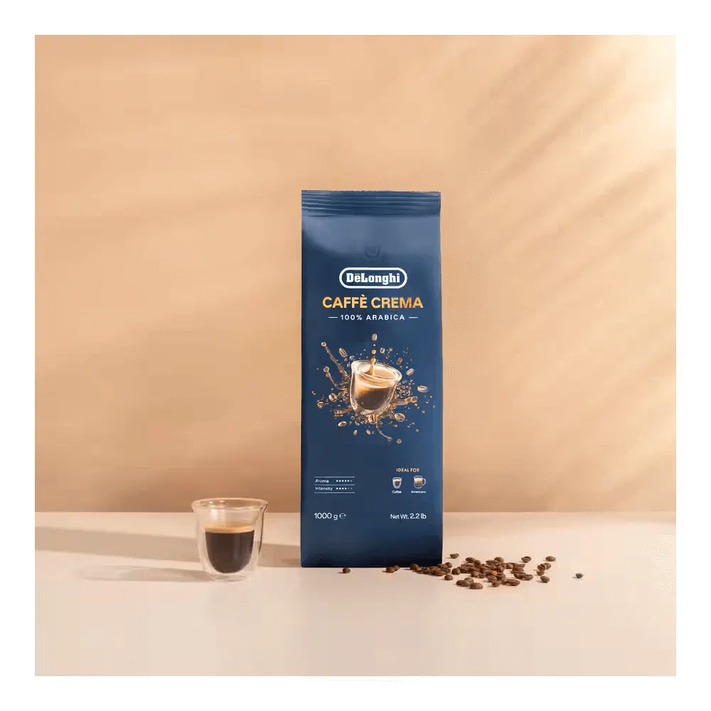 ყავის მარცვლები DeLonghi DLSC618 Caffè Crema, 1Kg, Coffee Beans
