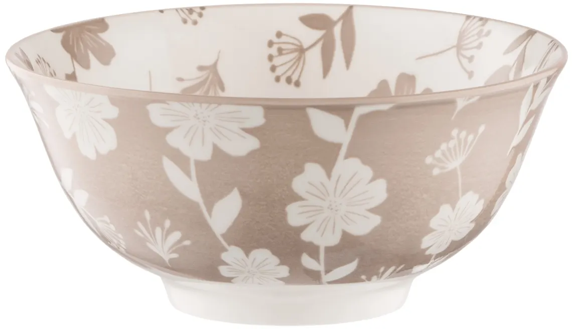 Bowl ARDESTO Ravenna, 620ml, 15cm, porcelain, white-beige