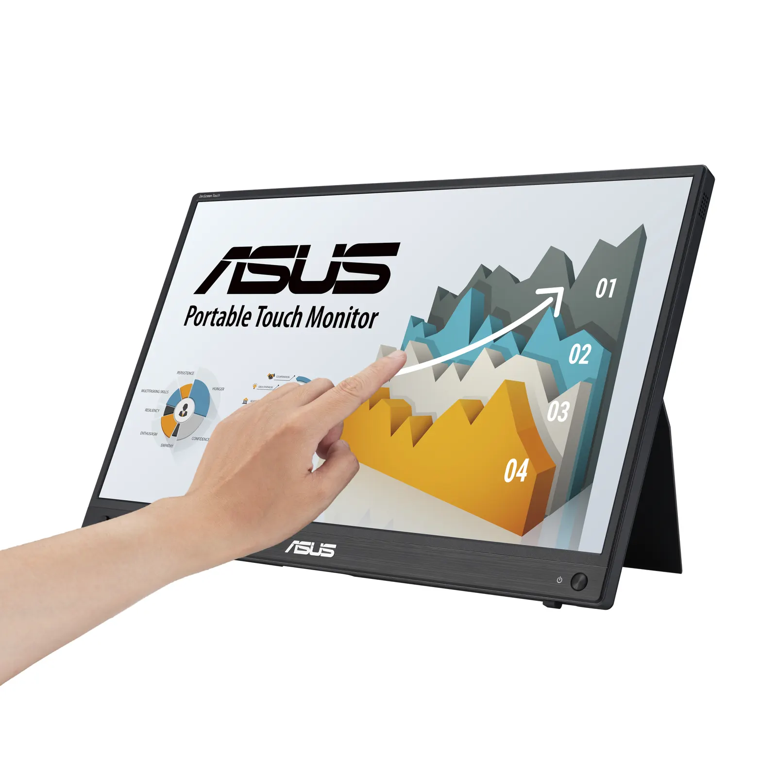 მონიტორი Monitor portable Asus 15.6" ZenScreen MB16AHT mHDMI, 2xUSB-C, MM, IPS, Touch