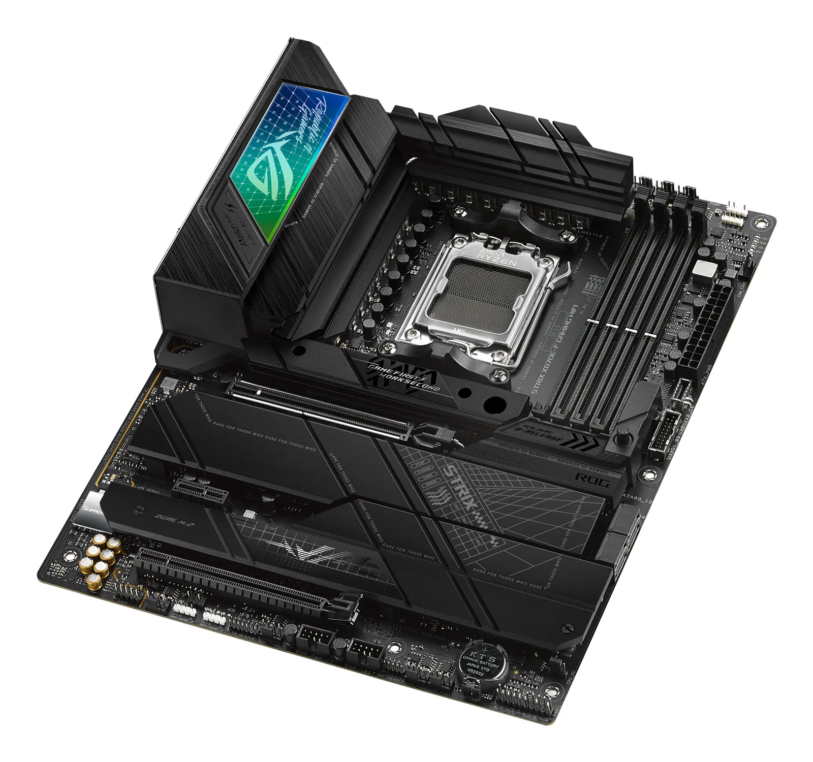 ASUS Motherboard ROG STRIX X670E-F GAMING WIFI sAM5 X670 4xDDR5 M.2 USB HDMI-DP WiFi BT ATX