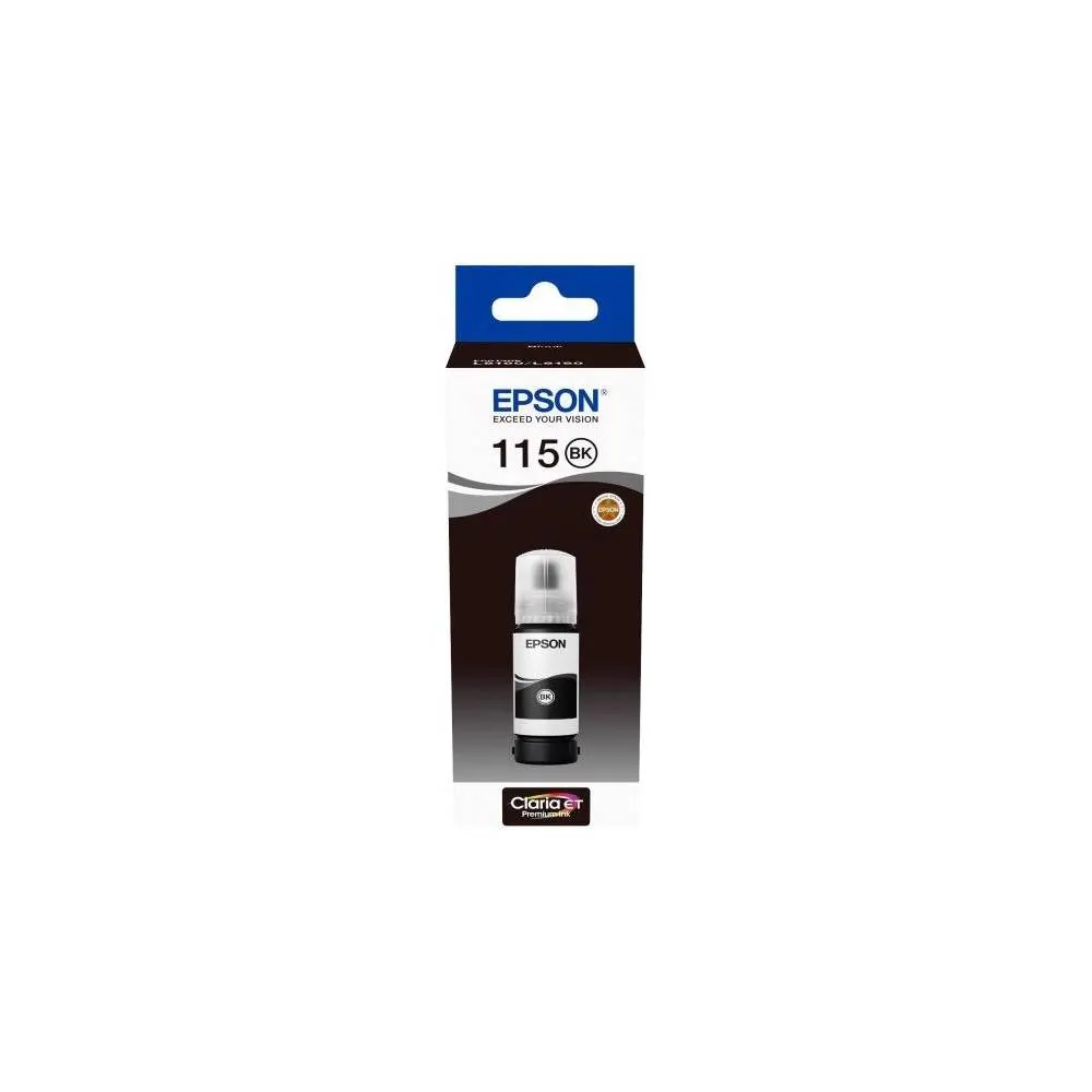 Epson კარტრიჯის მელანი I/C (b) L8160/L8180, 115 ECOTANK PIGMENT BLACK INK BOTTLE