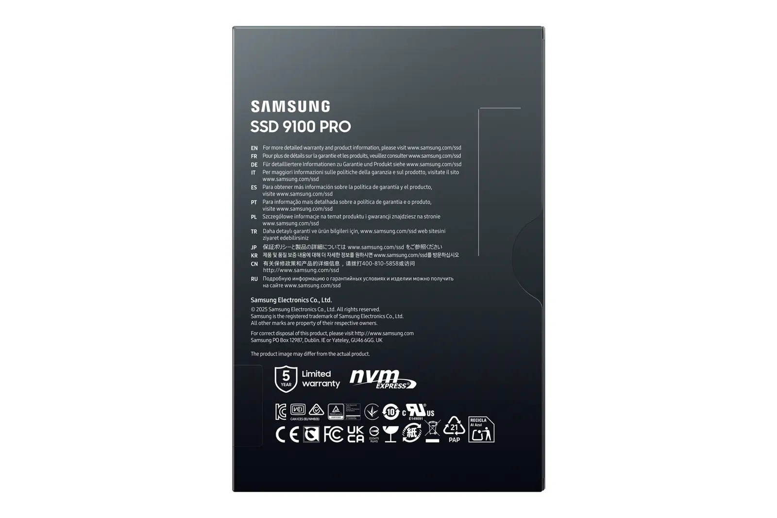 Samsung 9100 PRO 1TB M.2 PCIe Gen 5