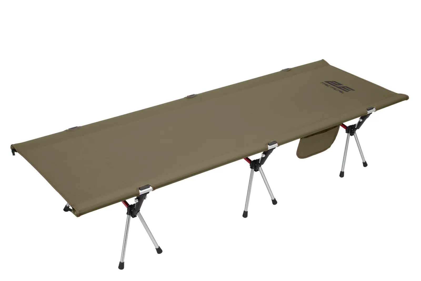 საკემპინგე აღჭურვილობა 2E Folding bed FB Lite with height adjustment, 190x66x18-38cm, 3kg, green