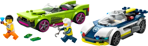 კონსტრუქტორი LEGO CITY POLICE CAR AND MUSCLE CAR CHASE 60415