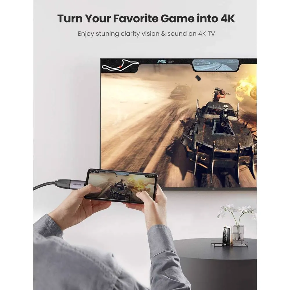 ადაპტერი UGREEN US320 (70450), Type-C to HDMI Adapter, Space Gray