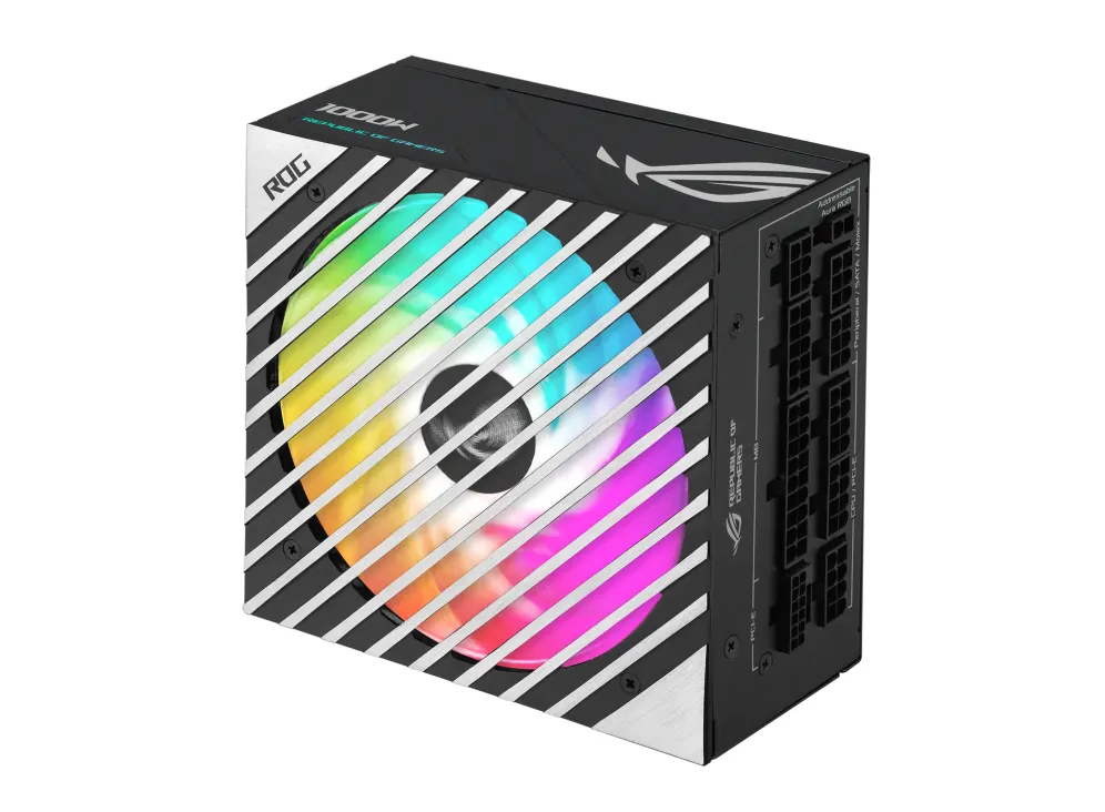 კვების ბლოკი ASUS ROG LOKI (1000W), >90%, 80+ Platinum, 135mm, 1xMB 24pin(20+4), 2xCPU 8pin(4+4), 4xMolex, 6xSATA, 3xPCIe 8pin(6+2), 1xPCIe GEN5, Fully Modular, SFX-L, ROG-LOKI-1000P-SFX-LGAMING