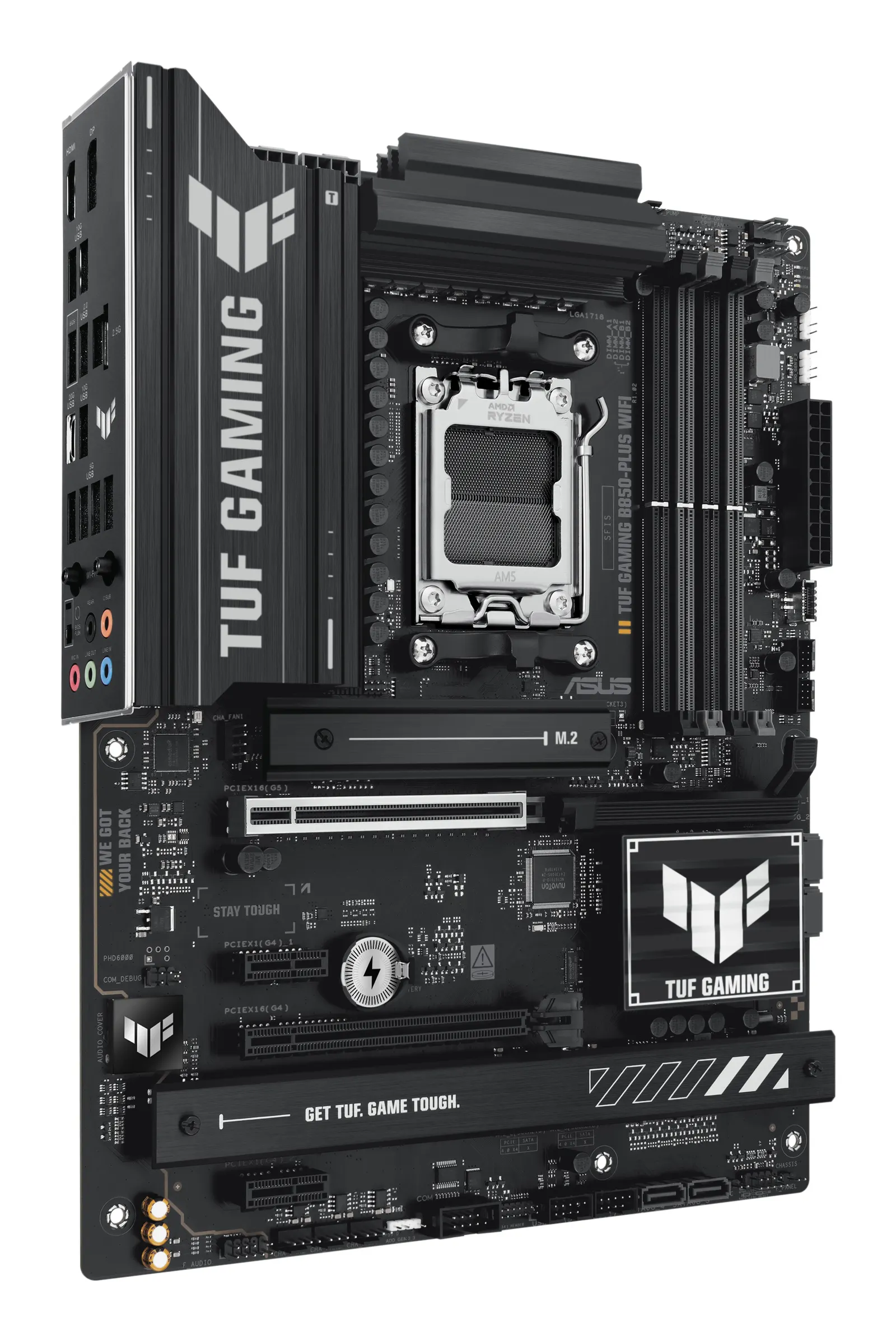 დედაპლატა ASUS Motherboard TUF GAMING B850-PLUS WIFI sAM5 B850 4xDDR5 M.2 HDMI DP WiFi BT ATX