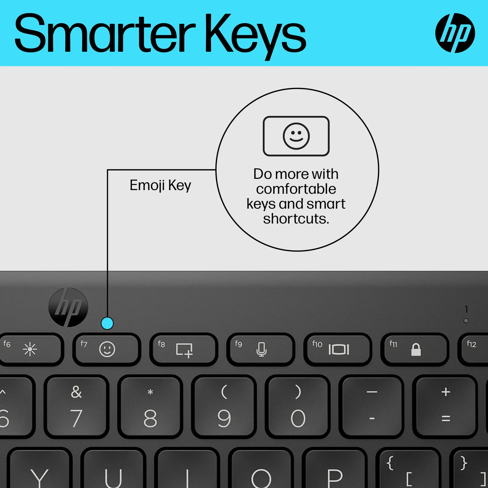 HP 350 BLK Compact Multi-Device Keyboard RUSS