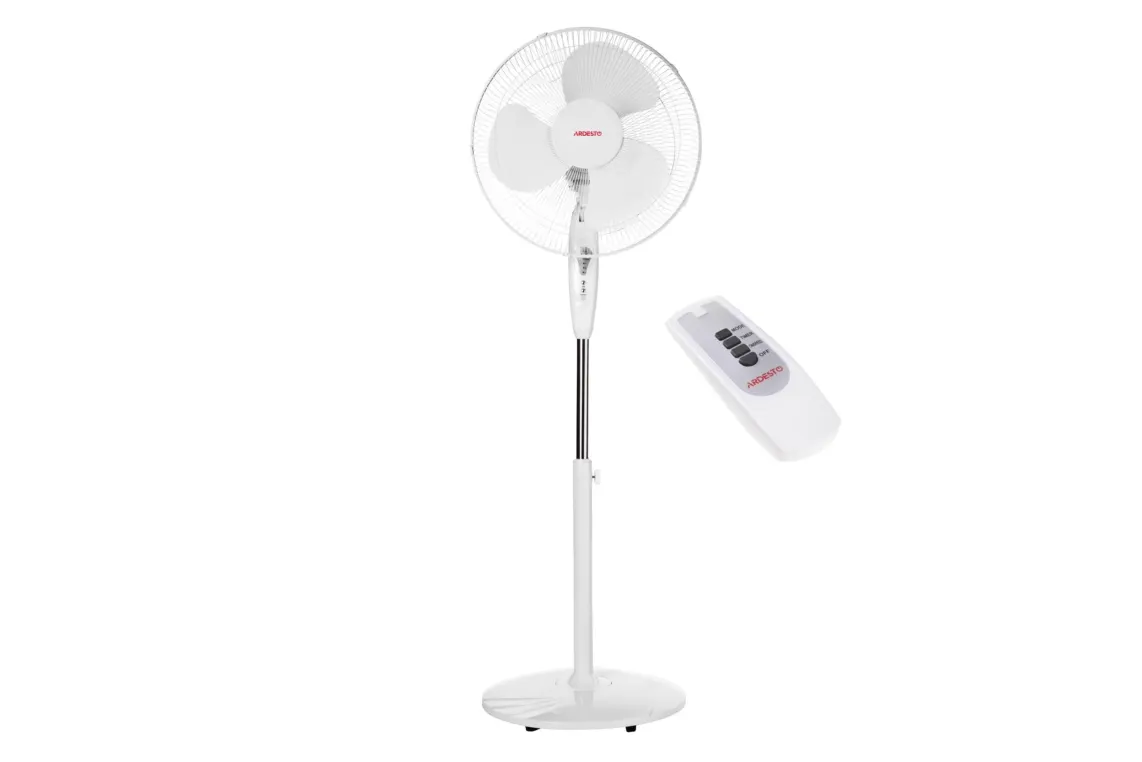 ვენტილატორი Ardesto FN-R1608RW fan with remote control, round support, white