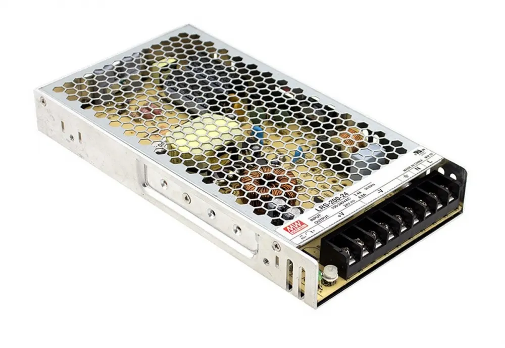 კვების ბლოკი - 12V/200W, MEAN WELL LRS-200-12