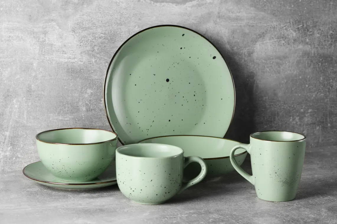 ფინჯანი Ardesto Cup Bagheria Pastel green, 480ml, ceramics, green
