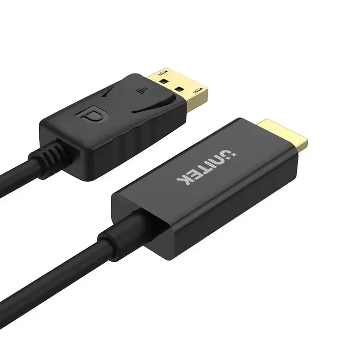Y-5118CA, UNITEK, Cable, 1.8M DisplayPort to HDMI 1080P Full HD Cable.