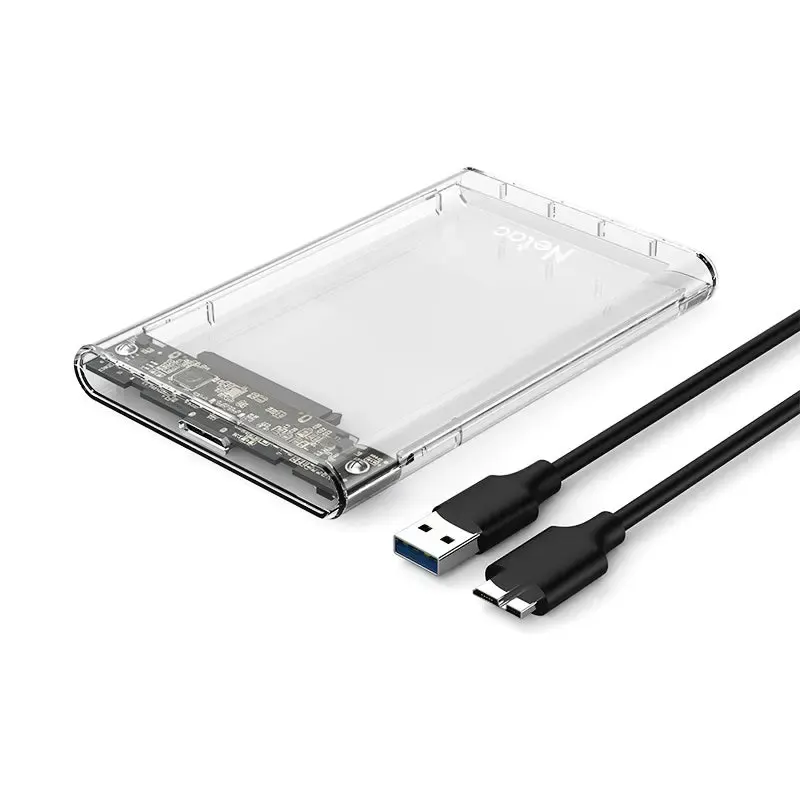WH11, NETAC, USB Adapter, 2.5 SATA to USB3.0 External HDD/SSD Case,USB3.0 A to B cable.